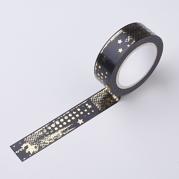 PandaHall DIY Scrapbook Decorative Paper Tapes, Adhesive Tapes, Star and Moon, Black, 15mm Paper Star Black
PandaHall DIY Scrapbook Decorative Paper Tapes, Adhesive Tapes, Star and Moon, Black, 15mm Paper Star Black