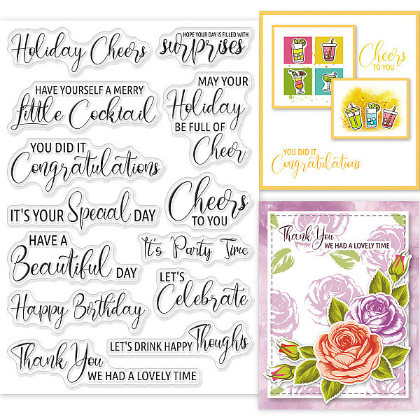 PandaHall GLOBLELAND Holiday Toast Text Clear Stamps for DIY Scrapbooking Decor Holiday Celebration Text Transparent Silicone Stamps for...
PandaHall GLOBLELAND Holiday Toast Text Clear Stamps for DIY Scrapbooking Decor Holiday Celebration Text Transparent Silicone Stamps for...