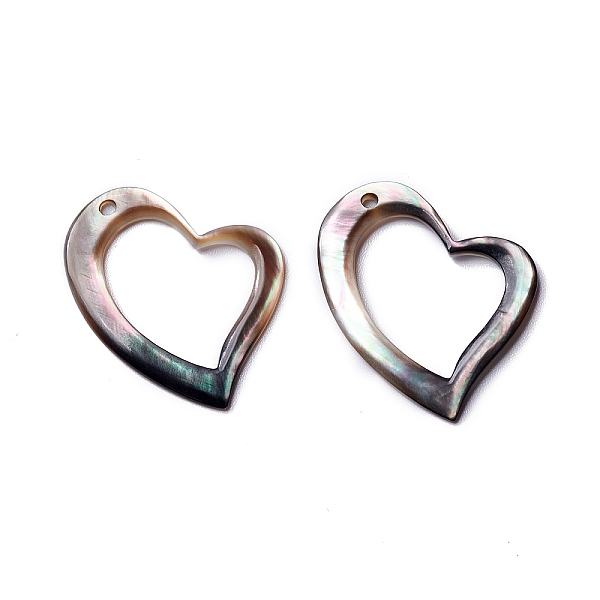 PandaHall Natural Black Lip Shell Pendants, Heart Charms, 29x23.5x1mm, Hole: 1.6mm Black Lip Shell Heart
PandaHall Natural Black Lip Shell Pendants, Heart Charms, 29x23.5x1mm, Hole: 1.6mm Black Lip Shell Heart