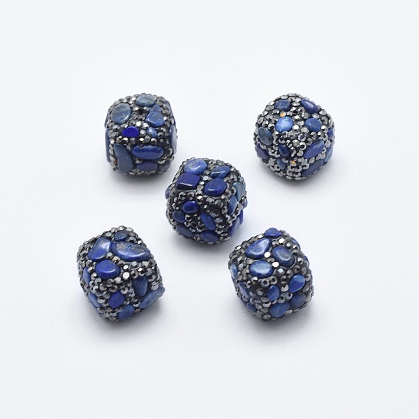 PandaHall Natural Lapis Lazuli Beads, with Polymer Clay Rhinestone, Cube, 16~17x16~17x16~17mm, Hole: 0.8mm Lapis Lazuli Cube
PandaHall Natural Lapis Lazuli Beads, with Polymer Clay Rhinestone, Cube, 16~17x16~17x16~17mm, Hole: 0.8mm Lapis Lazuli Cube