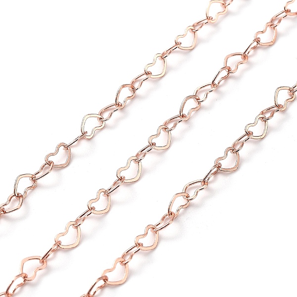 PandaHall Brass Heart Link Chain, Soldered, with Card Paper, Long-Lasting Plated, Rose Gold, 5x3.5x0.3mm Brass
PandaHall Brass Heart Link Chain, Soldered, with Card Paper, Long-Lasting Plated, Rose Gold, 5x3.5x0.3mm Brass