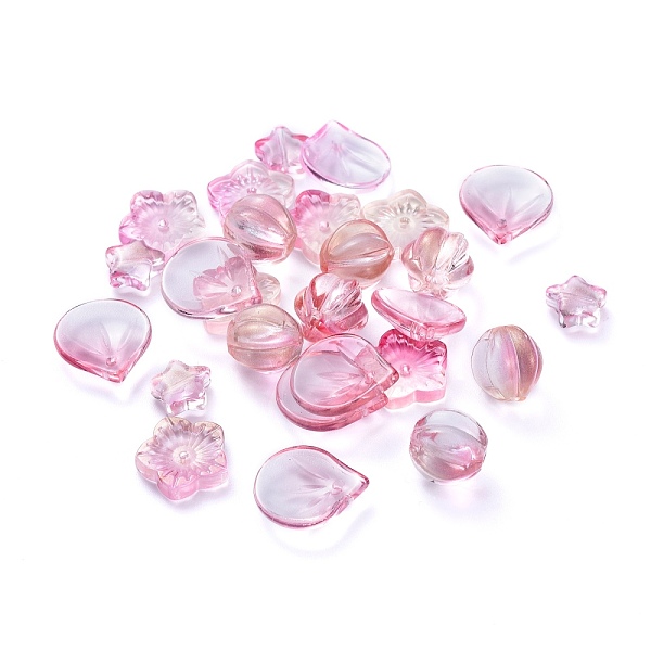 PandaHall Electroplate Transparent Glass Beads, Mixed Shapes, Pink, 5~21x6~14x3~10mm, Hole: 0.9~1.2mm Glass Mixed Shapes Pink
PandaHall Electroplate Transparent Glass Beads, Mixed Shapes, Pink, 5~21x6~14x3~10mm, Hole: 0.9~1.2mm Glass Mixed Shapes Pink