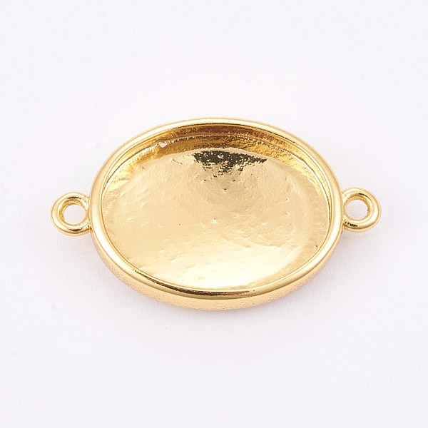 PandaHall Brass Cabochon Connector Settings, Plain Edge Bezel Cups, Long-Lasting Plated, Oval, Golden, Tray: 12.5x16mm, 14x23.5x3mm, Hole...
PandaHall Brass Cabochon Connector Settings, Plain Edge Bezel Cups, Long-Lasting Plated, Oval, Golden, Tray: 12.5x16mm, 14x23.5x3mm, Hole...