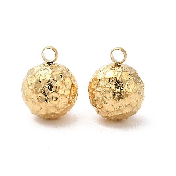 PandaHall 304 Stainless Steel Pendants, Textured, Ball Charm, Real 18K Gold Plated, 10x8mm, Hole: 1.8mm 304 Stainless Steel Round
PandaHall 304 Stainless Steel Pendants, Textured, Ball Charm, Real 18K Gold Plated, 10x8mm, Hole: 1.8mm 304 Stainless Steel Round