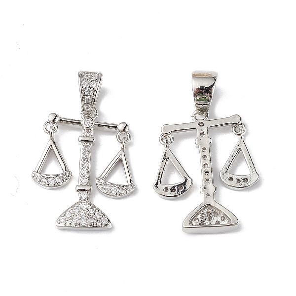 PandaHall Rack Plating Brass Micro Pave Cubic Zirconia Pendants, Lead Free & Cadmium Free, Long-Lasting Plated, Libra Charm, Moving Scales..., Clear
PandaHall Rack Plating Brass Micro Pave Cubic Zirconia Pendants, Lead Free & Cadmium Free, Long-Lasting Plated, Libra Charm, Moving Scales..., Clear