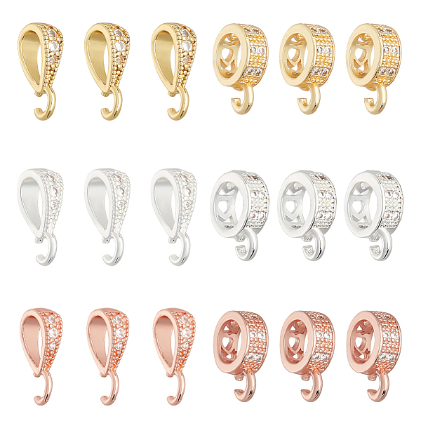 PandaHall 18 Pcs Brass Pendant Pinch Bails, 6 Styles Crystal Rhinestone Tube Bails with Open Loop Pendant Charm Connector Round Teardrop..., Clear
PandaHall 18 Pcs Brass Pendant Pinch Bails, 6 Styles Crystal Rhinestone Tube Bails with Open Loop Pendant Charm Connector Round Teardrop..., Clear