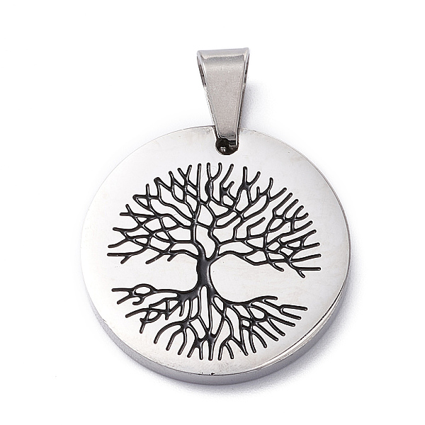 PandaHall 304 Stainless Steel Pendants, with Enamel, Polishing, Flat Round with Tree, Stainless Steel Color, 25x3mm, Hole: 7.5x5mm 304...
PandaHall 304 Stainless Steel Pendants, with Enamel, Polishing, Flat Round with Tree, Stainless Steel Color, 25x3mm, Hole: 7.5x5mm 304...