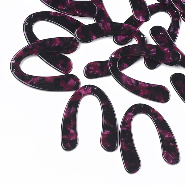PandaHall Cellulose Acetate(Resin) Big Pendants, U Shape, Medium Violet Red, 52x42x2.5mm, Hole: 1.4mm Cellulose Acetate Others Red
PandaHall Cellulose Acetate(Resin) Big Pendants, U Shape, Medium Violet Red, 52x42x2.5mm, Hole: 1.4mm Cellulose Acetate Others Red