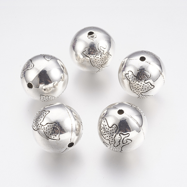 PandaHall CCB Plastic Beads, Round, Antique Silver, 21.5mm, Hole: 2.5mm Plastic Round
PandaHall CCB Plastic Beads, Round, Antique Silver, 21.5mm, Hole: 2.5mm Plastic Round