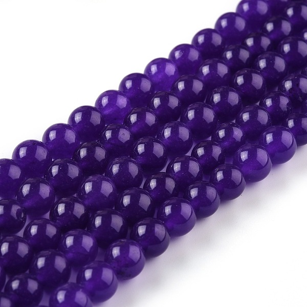 PandaHall Natural White Jade Beads, Round, Dyed, Dark Violet, 8mm, Hole: 1mm, about 49pcs/strand, 15.16''(38.5cm) White Jade Round
PandaHall Natural White Jade Beads, Round, Dyed, Dark Violet, 8mm, Hole: 1mm, about 49pcs/strand, 15.16''(38.5cm) White Jade Round