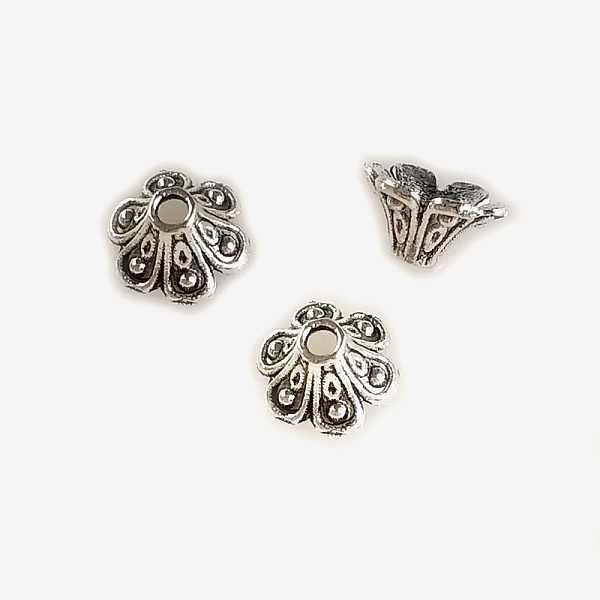 PandaHall Tibetan Style Alloy Flower Bell Filigree Bead Caps, 6-Petal, Lead Free & Cadmium Free, Antique Silver, 9x5.5mm, Hole: 1.4mm Alloy
PandaHall Tibetan Style Alloy Flower Bell Filigree Bead Caps, 6-Petal, Lead Free & Cadmium Free, Antique Silver, 9x5.5mm, Hole: 1.4mm Alloy