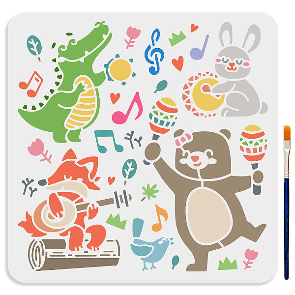 PandaHall MAYJOYDIY US 1Pc PET Hollow Out Drawing Painting Stencils, with 1Pc Art Paint Brushes, for DIY Scrapbook, Photo Album, Musical...
PandaHall MAYJOYDIY US 1Pc PET Hollow Out Drawing Painting Stencils, with 1Pc Art Paint Brushes, for DIY Scrapbook, Photo Album, Musical...