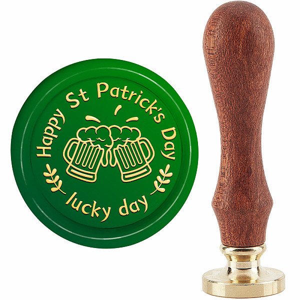 PandaHall CRASPIRE Happy St. Patrick's Day Wax Seal Stamp Cheers Sealing Wax Stamps 30mm Retro Vintage Removable Brass Stamp Head with Wood...
PandaHall CRASPIRE Happy St. Patrick's Day Wax Seal Stamp Cheers Sealing Wax Stamps 30mm Retro Vintage Removable Brass Stamp Head with Wood...