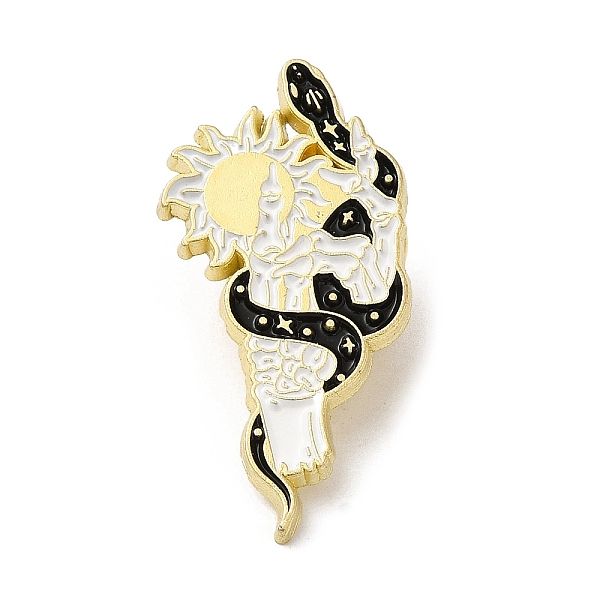 PandaHall Snake & Flower Enamel Pins, Totem Badge, Golden Alloy Brooch for Backpack Clothes, Black, 30x15x1.5mm Alloy+Enamel Snake Black
PandaHall Snake & Flower Enamel Pins, Totem Badge, Golden Alloy Brooch for Backpack Clothes, Black, 30x15x1.5mm Alloy+Enamel Snake Black
