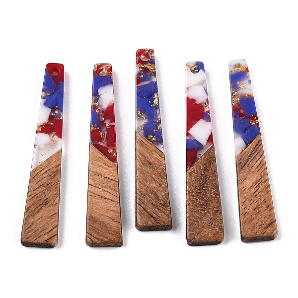PandaHall Transparent Resin & Walnut Wood Pendants, with Gold Foil, Trapezoid Charms, Waxed, Mauve, 44.5x8x3mm, Hole: 2mm Resin+Wood..., Purple
PandaHall Transparent Resin & Walnut Wood Pendants, with Gold Foil, Trapezoid Charms, Waxed, Mauve, 44.5x8x3mm, Hole: 2mm Resin+Wood..., Purple