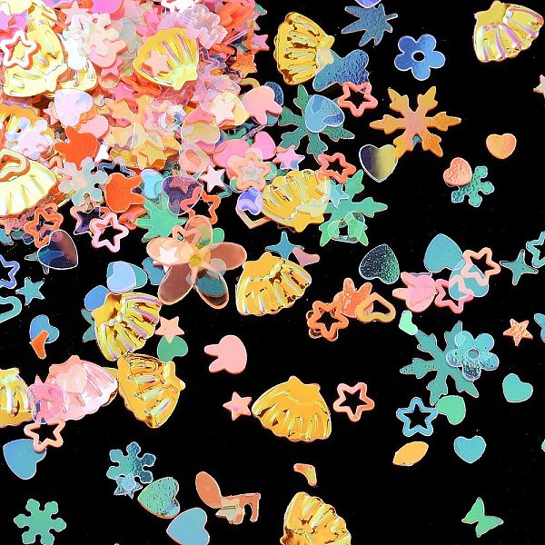 PandaHall PVC Sequins, Sewing Craft Decorations, Mixed Shape, Clothes/Rabbit/Snowflake, Coral, 1.5~12x3~12.5x0.3~2.5mm, Hole: 1~1.8mm, about..., Red
PandaHall PVC Sequins, Sewing Craft Decorations, Mixed Shape, Clothes/Rabbit/Snowflake, Coral, 1.5~12x3~12.5x0.3~2.5mm, Hole: 1~1.8mm, about..., Red