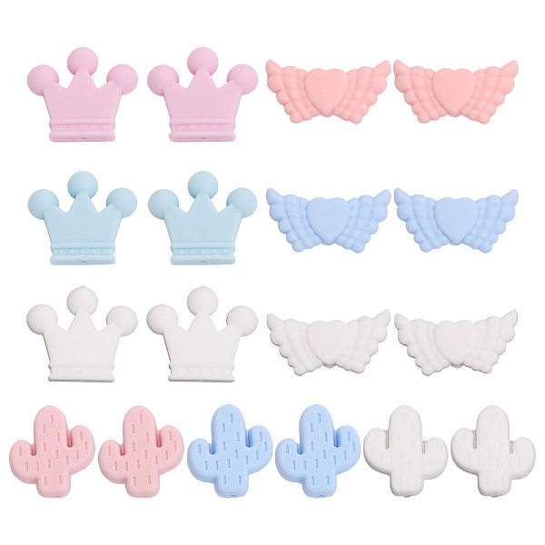 PandaHall CHGCRAFT 18Pcs 9 Style Food Grade Eco-Friendly Silicone Beads, Chewing Beads For Teethers, DIY Nursing Necklaces Making, Crown &..., Multicolor
PandaHall CHGCRAFT 18Pcs 9 Style Food Grade Eco-Friendly Silicone Beads, Chewing Beads For Teethers, DIY Nursing Necklaces Making, Crown &..., Multicolor