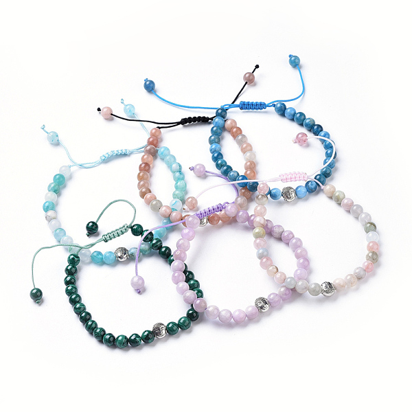 PandaHall Natural Gemstone Braided Bead Bracelets, with Braided Nylon Thread and Tibetan Style Alloy Buddha Beads, 1-7/8 inch~3-1/8 inch...
PandaHall Natural Gemstone Braided Bead Bracelets, with Braided Nylon Thread and Tibetan Style Alloy Buddha Beads, 1-7/8 inch~3-1/8 inch...