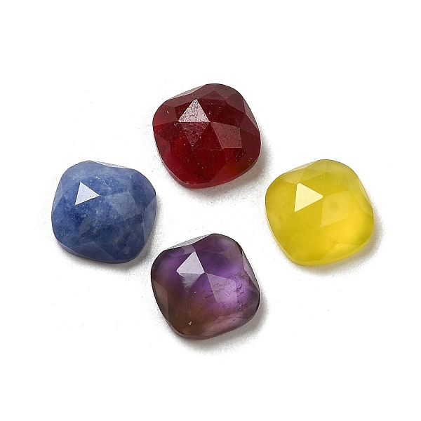 PandaHall Natural Mixed Gemstone Cabochons, Faceted, Square, Mixed Dyed and Undyed, 7x7x3.5mm Mixed Stone Square
PandaHall Natural Mixed Gemstone Cabochons, Faceted, Square, Mixed Dyed and Undyed, 7x7x3.5mm Mixed Stone Square