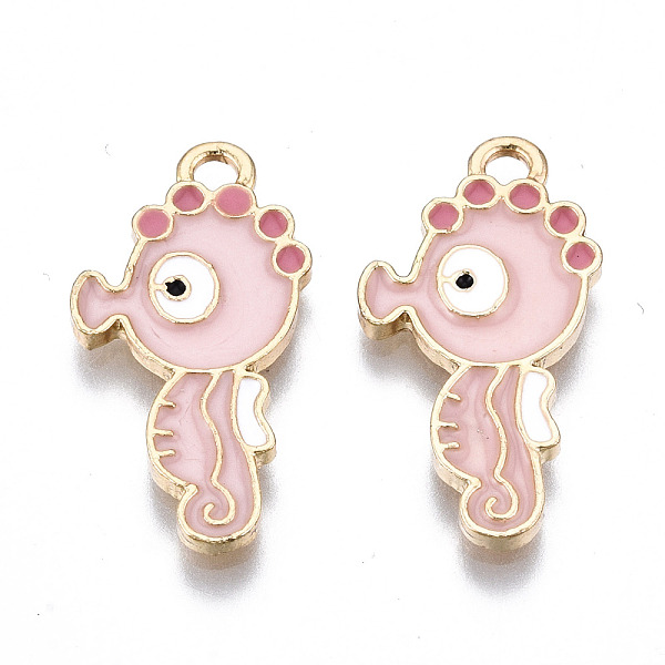 PandaHall Light Gold Plated Alloy Enamel Pendants, Cadmium Free & Lead Free, Sea Horse Shape, Pink, 22.5x11.5x1.5mm, Hole: 2mm Alloy+Enamel...
PandaHall Light Gold Plated Alloy Enamel Pendants, Cadmium Free & Lead Free, Sea Horse Shape, Pink, 22.5x11.5x1.5mm, Hole: 2mm Alloy+Enamel...