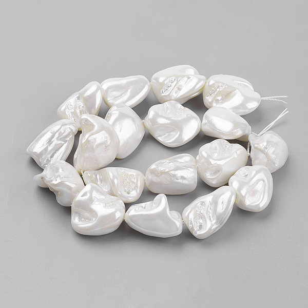 PandaHall Shell Pearl Beads Strands, Nuggets, WhiteSmoke, 9~28x8~27x7~20mm, Hole: 1mm, about 17~23pcs/strand, 15.7 inch(39.8cm) Shell Pearl..., White
PandaHall Shell Pearl Beads Strands, Nuggets, WhiteSmoke, 9~28x8~27x7~20mm, Hole: 1mm, about 17~23pcs/strand, 15.7 inch(39.8cm) Shell Pearl..., White