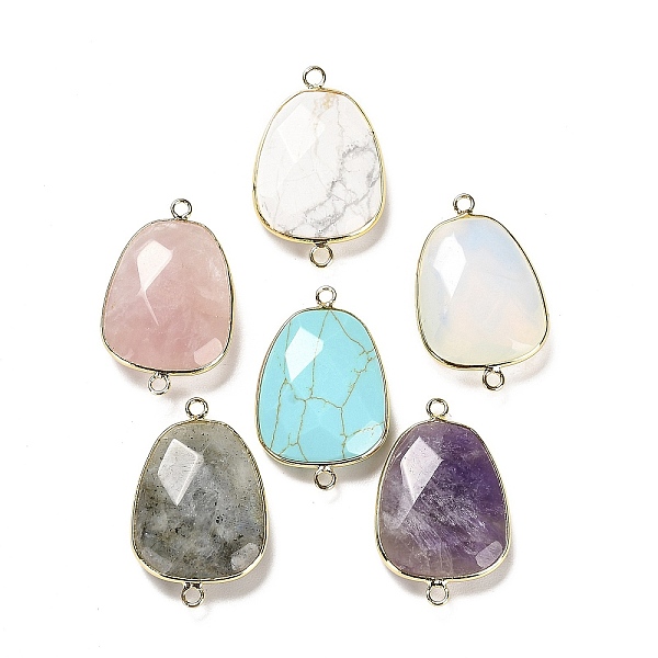 PandaHall Natural & Synthetic Mixed Gemstone Faceted Connector Charms, Rack Plating Brass Teardrop Charms, Cadmium Free & Lead Free...
PandaHall Natural & Synthetic Mixed Gemstone Faceted Connector Charms, Rack Plating Brass Teardrop Charms, Cadmium Free & Lead Free...