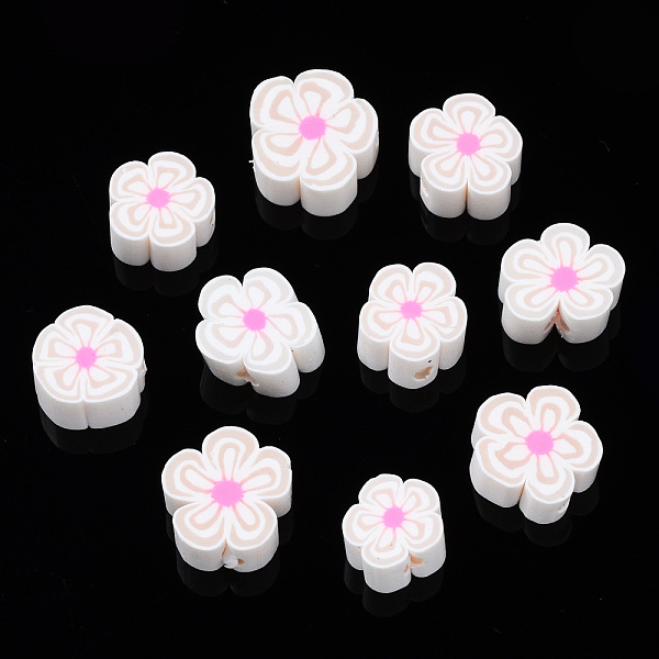 PandaHall Handmade Polymer Clay Beads, Flower, Antique White, 7~10x7~11x3~5mm, Hole: 1.6mm Polymer Clay Flower
PandaHall Handmade Polymer Clay Beads, Flower, Antique White, 7~10x7~11x3~5mm, Hole: 1.6mm Polymer Clay Flower