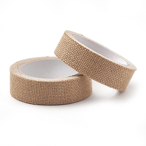 PandaHall Burlap Ribbon, Hessian Ribbon, Jute Ribbon, with Adhesive Tape on the Other Side, BurlyWood, 1-1/8 inch(30mm), about 2m/roll..., Orange
PandaHall Burlap Ribbon, Hessian Ribbon, Jute Ribbon, with Adhesive Tape on the Other Side, BurlyWood, 1-1/8 inch(30mm), about 2m/roll..., Orange