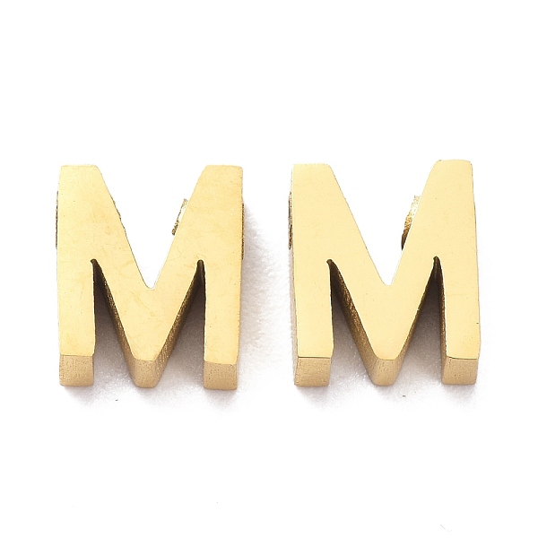 PandaHall Ion Plating(IP) 304 Stainless Steel Charms, Alphabet, Golden, Letter.M, 8x7x3mm, Hole: 1.8mm 304 Stainless Steel Letter M
PandaHall Ion Plating(IP) 304 Stainless Steel Charms, Alphabet, Golden, Letter.M, 8x7x3mm, Hole: 1.8mm 304 Stainless Steel Letter M