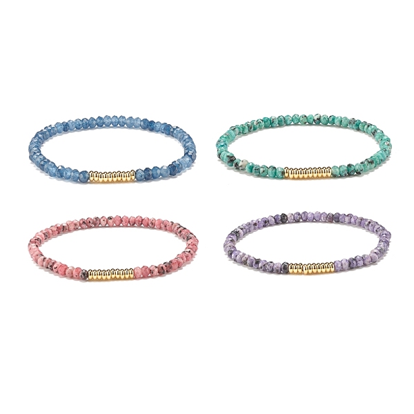 PandaHall Natural Malaysia Jade(Dyed) Rondelle Beaded Stretch Bracelet with Brass, Gemstone Jewelry for Women, Mixed Color, Inner Diameter..., Multicolor
PandaHall Natural Malaysia Jade(Dyed) Rondelle Beaded Stretch Bracelet with Brass, Gemstone Jewelry for Women, Mixed Color, Inner Diameter..., Multicolor