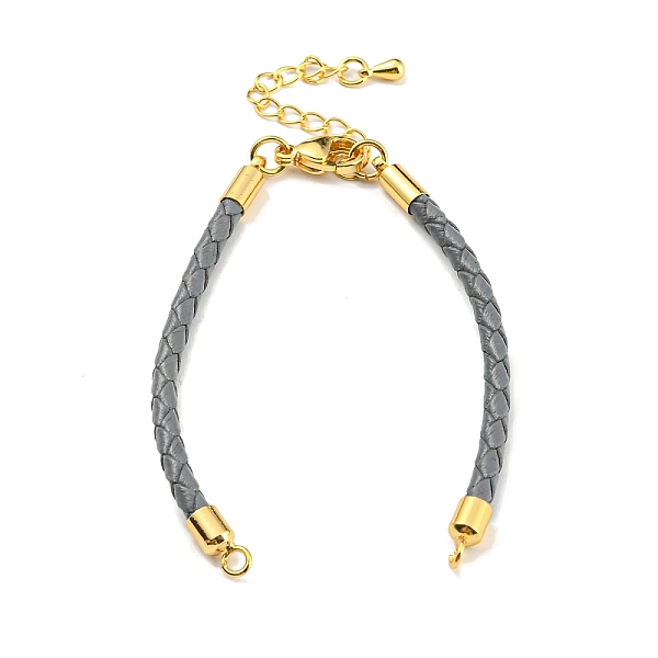 PandaHall Leather Braided Cord Link Bracelets, Fit for Connector Charms, with Long-Lasting Plated Rack Plating Colden Tone Brass Lobster..., Gray
PandaHall Leather Braided Cord Link Bracelets, Fit for Connector Charms, with Long-Lasting Plated Rack Plating Colden Tone Brass Lobster..., Gray