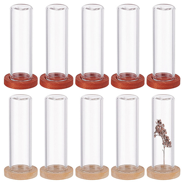 PandaHall 10Pcs 2 Colos Glass Dome Cover, Decorative Display Case, Cloche Bell Jar Terrarium with Wooden Base, Mixed Color, 40x12mm..., Multicolor
PandaHall 10Pcs 2 Colos Glass Dome Cover, Decorative Display Case, Cloche Bell Jar Terrarium with Wooden Base, Mixed Color, 40x12mm..., Multicolor