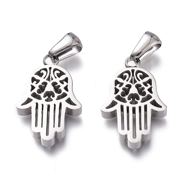 PandaHall 304 Stainless Steel Pendants, Manual Polishing, Hamsa Hand/Hand of Fatima/Hand of Miriam, Stainless Steel Color, 21.5x14x3mm, Hole...
PandaHall 304 Stainless Steel Pendants, Manual Polishing, Hamsa Hand/Hand of Fatima/Hand of Miriam, Stainless Steel Color, 21.5x14x3mm, Hole...