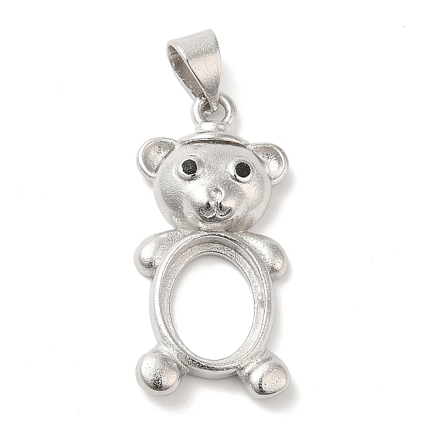 PandaHall Brass Pendant Cabochon Settings, Open Back Settings with Rhinestone, Bear, Platinum, Tray: 10x8mm, 25x12x4mm, Hole: 5x3mm..., Clear
PandaHall Brass Pendant Cabochon Settings, Open Back Settings with Rhinestone, Bear, Platinum, Tray: 10x8mm, 25x12x4mm, Hole: 5x3mm..., Clear