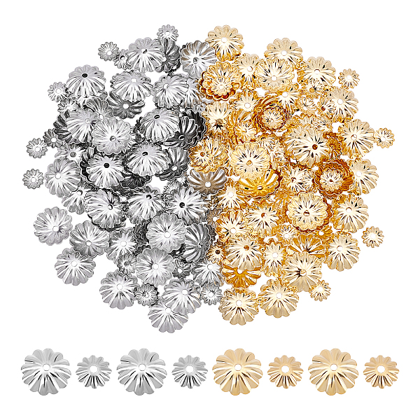 PandaHall UNICRAFTALE About 240Pcs 2 Size 304 Stainless Steel Bead Caps Real Gold Plated Bead Cap Cone Hole 1.2mm Flower Metal Bead Caps for...
PandaHall UNICRAFTALE About 240Pcs 2 Size 304 Stainless Steel Bead Caps Real Gold Plated Bead Cap Cone Hole 1.2mm Flower Metal Bead Caps for...
