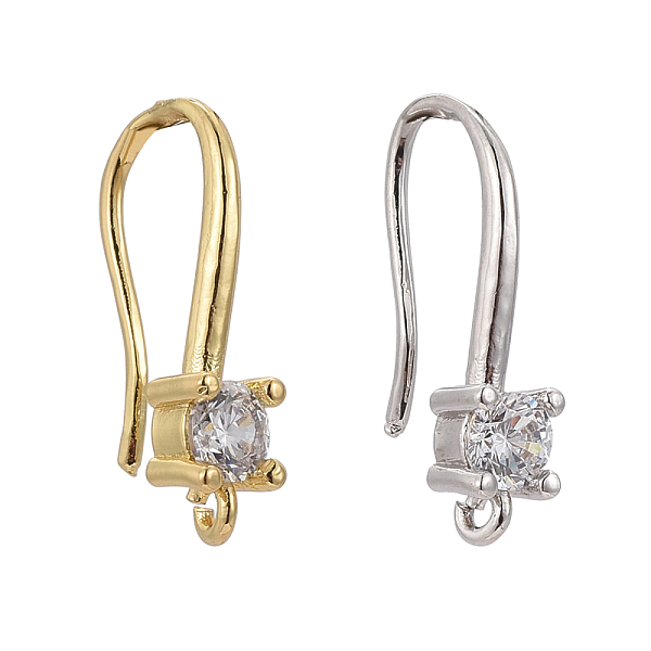 PandaHall 4 Pair 2 Style Brass Micro Pave Clear Cubic Zirconia Earring Hooks, Ear Wire, with Horizontal Loop, Mixed Color, 4pairs/Box...
PandaHall 4 Pair 2 Style Brass Micro Pave Clear Cubic Zirconia Earring Hooks, Ear Wire, with Horizontal Loop, Mixed Color, 4pairs/Box...
