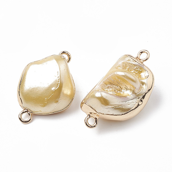 PandaHall Electroplate Freshwater Shell Links connectors, with Iron Findings, Nuggets, Golden, Light Khaki, 22~32x12~22x7~15mm, Hole: 1.5mm...
PandaHall Electroplate Freshwater Shell Links connectors, with Iron Findings, Nuggets, Golden, Light Khaki, 22~32x12~22x7~15mm, Hole: 1.5mm...