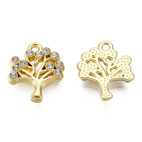 PandaHall Rack Plating Alloy Charms, with Crystal Rhinestone, Cadmium Free & Nickel Free & Lead Free, Tree of Life, Light Gold..., Clear
PandaHall Rack Plating Alloy Charms, with Crystal Rhinestone, Cadmium Free & Nickel Free & Lead Free, Tree of Life, Light Gold..., Clear