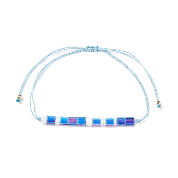 PandaHall Glass Seed Link Bracelet, Morse Code Secret Message Lucky Gift for Women, Light Sky Blue, Link: 53x5x2mm, Inner Diameter: 3-3/8...
PandaHall Glass Seed Link Bracelet, Morse Code Secret Message Lucky Gift for Women, Light Sky Blue, Link: 53x5x2mm, Inner Diameter: 3-3/8...