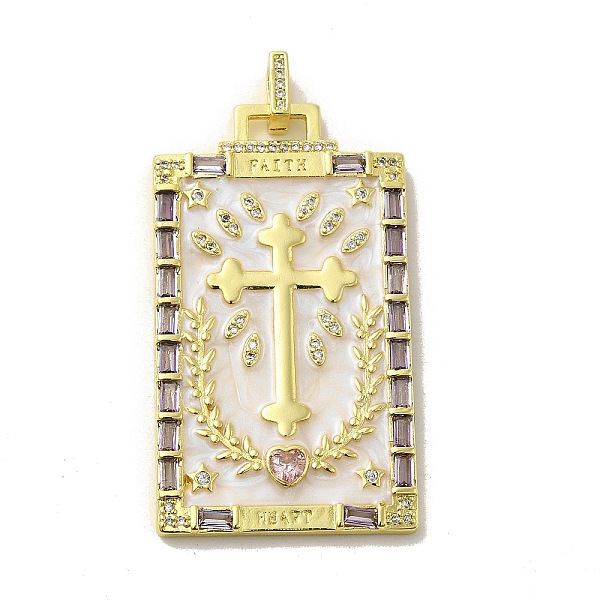 PandaHall Brass Micro Pave Cubic Zirconia Pendants with Enamel, Rectangle, WhiteSmoke, 42x25x3mm, Hole: 9x6mm Brass+Cubic Zirconia+Enamel..., White
PandaHall Brass Micro Pave Cubic Zirconia Pendants with Enamel, Rectangle, WhiteSmoke, 42x25x3mm, Hole: 9x6mm Brass+Cubic Zirconia+Enamel..., White