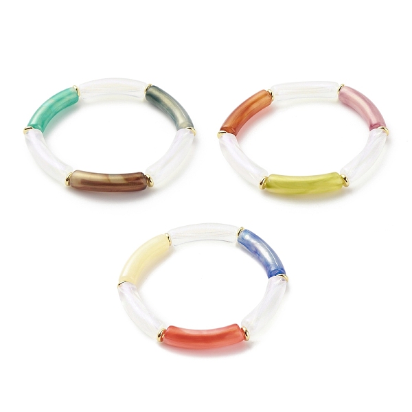 PandaHall Acrylic Curved Tube Beaded Stretch Bracelet for Women, Mixed Color, Inner Diameter: 2-1/4 inch(5.6cm) Acrylic Multicolor
PandaHall Acrylic Curved Tube Beaded Stretch Bracelet for Women, Mixed Color, Inner Diameter: 2-1/4 inch(5.6cm) Acrylic Multicolor