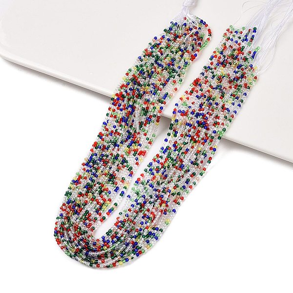 PandaHall Transparent Gradient Color Glass Beads Strands, Faceted Round, Mixed Color, 2mm, Hole: 0.5mm, about 194pcs/strand, 14.57''(37cm)..., Multicolor
PandaHall Transparent Gradient Color Glass Beads Strands, Faceted Round, Mixed Color, 2mm, Hole: 0.5mm, about 194pcs/strand, 14.57''(37cm)..., Multicolor