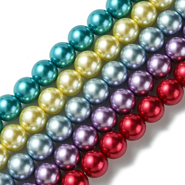 PandaHall Eco-Friendly Glass Pearl Bead Strands, Round, Dyed, Cotton Cord Threaded, Mixed Color, 14mm, Hole: 1.2~1.5mm, about 30pcs/strand..., Multicolor
PandaHall Eco-Friendly Glass Pearl Bead Strands, Round, Dyed, Cotton Cord Threaded, Mixed Color, 14mm, Hole: 1.2~1.5mm, about 30pcs/strand..., Multicolor