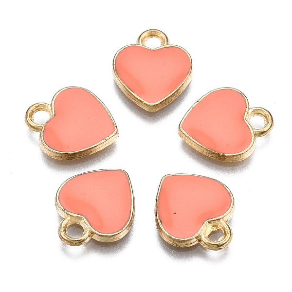 PandaHall Alloy Enamel Charms, Heart, Light Gold, Salmon, 12x10x2mm, Hole: 2mm Alloy+Enamel Heart Red
PandaHall Alloy Enamel Charms, Heart, Light Gold, Salmon, 12x10x2mm, Hole: 2mm Alloy+Enamel Heart Red