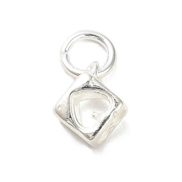 PandaHall Sterling Silver Charms, with Jump Ring, with S925 Stamp, Cube, 10.5x7x5.5mm, Hole: 3.5mm Sterling Silver Cube
PandaHall Sterling Silver Charms, with Jump Ring, with S925 Stamp, Cube, 10.5x7x5.5mm, Hole: 3.5mm Sterling Silver Cube