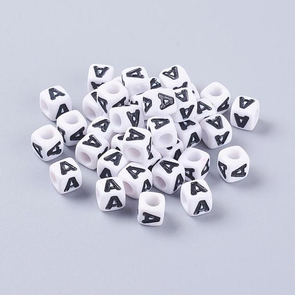 PandaHall Letter Acrylic Beads, Cube, White, Letter A, Size: about 7mm wide, 7mm long, 7mm high, hole: 3.5mm, about 2000pcs/500g Acrylic...
PandaHall Letter Acrylic Beads, Cube, White, Letter A, Size: about 7mm wide, 7mm long, 7mm high, hole: 3.5mm, about 2000pcs/500g Acrylic...