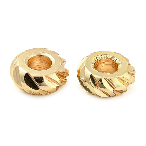 PandaHall Brass Spacer Beads, Rondelle Beads, Real 18K Gold Plated, 5x2mm, Hole: 1.7mm Brass Rondelle
PandaHall Brass Spacer Beads, Rondelle Beads, Real 18K Gold Plated, 5x2mm, Hole: 1.7mm Brass Rondelle