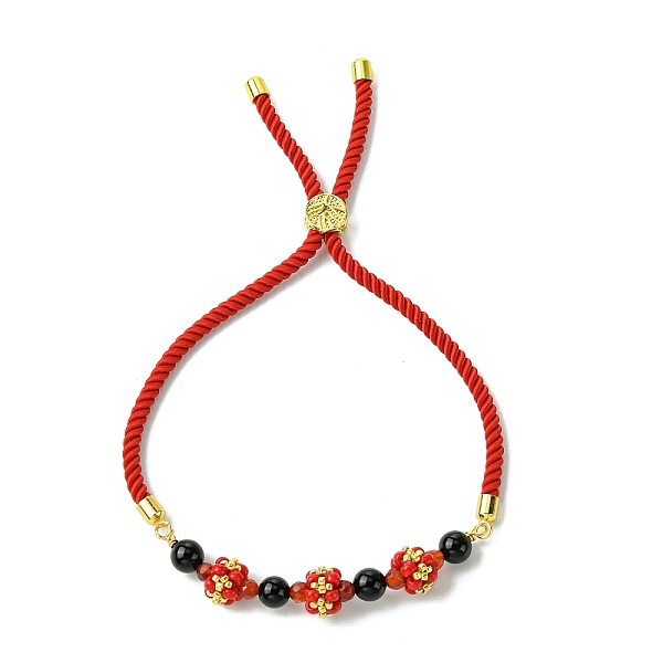 PandaHall 6mm Round Natural Black Onyx(Dyed & Heated) Bead Slider Bracelets, Adjustable Glass Seed Bead Stackable Bracelets for Women, Inner..., Red
PandaHall 6mm Round Natural Black Onyx(Dyed & Heated) Bead Slider Bracelets, Adjustable Glass Seed Bead Stackable Bracelets for Women, Inner..., Red