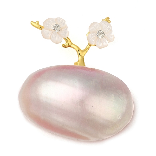 PandaHall Oval & Peach Blossom Dyed Natural White Shell Brooches for Women, with Brass & Rhinestone, Real Gold Plated, Flamingo..., Pink
PandaHall Oval & Peach Blossom Dyed Natural White Shell Brooches for Women, with Brass & Rhinestone, Real Gold Plated, Flamingo..., Pink