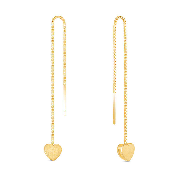 PandaHall SHEGRACE 925 Sterling Silver Stud Earrings, Thread Earring, Golden, Heart, 85mm Sterling Silver
PandaHall SHEGRACE 925 Sterling Silver Stud Earrings, Thread Earring, Golden, Heart, 85mm Sterling Silver
